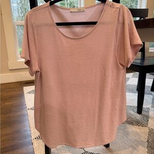 Wilfred Pink Short Sleeve Top